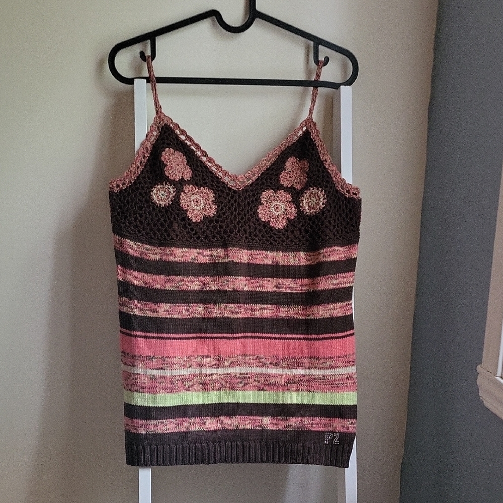 Vintage Cable Knit Camisole Top